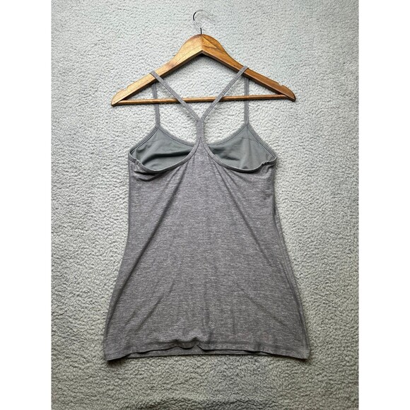 Lululemon power Y tank size 8 gray EUC - Picture 5 of 10